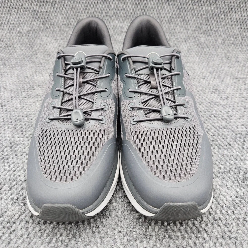 Kizik (Mens 11.5) Gray London Hands-Free Sneakers Step-In Athletic Comfort Shoes